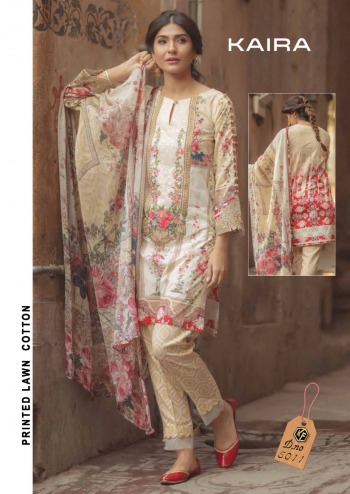 Keval fab Kaira luxury Lawn Cotton Pakistani Suits