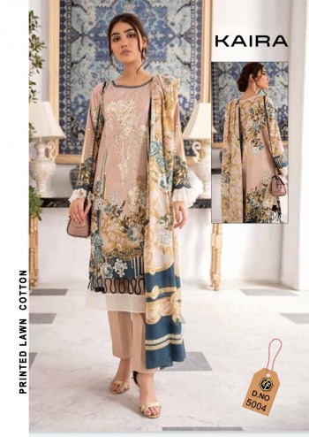 Keval Fab Kaira luxury Lawn vol 5 Pakistani Suits