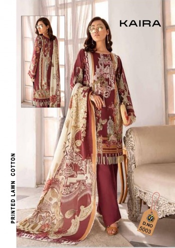 Keval Fab Kaira luxury Lawn vol 5 Pakistani Suits