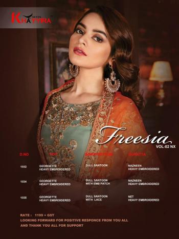 Khayyira Freesia vol 2 Nx Georgette pakistani Suits Wholesaler