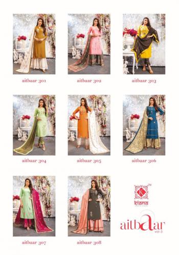 Kiana Aitbaar vol 2 Rayon Kurtis with palazzo and Sharara with Dupatta