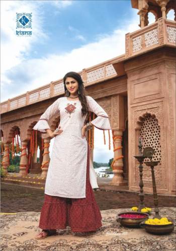 Kiana Bandhani Kurtis with Sharara buy wholesale price