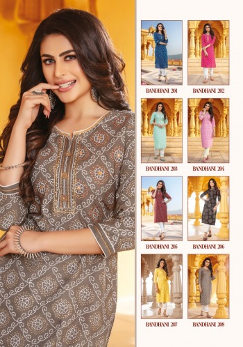 Kiana Bandhani vol 2 Kurtis with pant catalog wholesaler