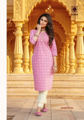 Kiana Bandhani vol 2 Kurtis with pant catalog wholesaler