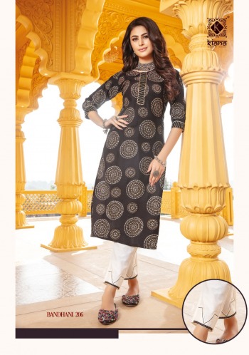 Kiana Bandhani vol 2 Kurtis with pant catalog wholesaler