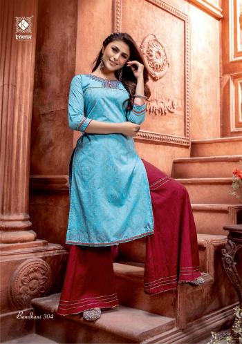 Kiana bandhani vol 3 Cotton Bandhej Kurtis with Sharara wholesale