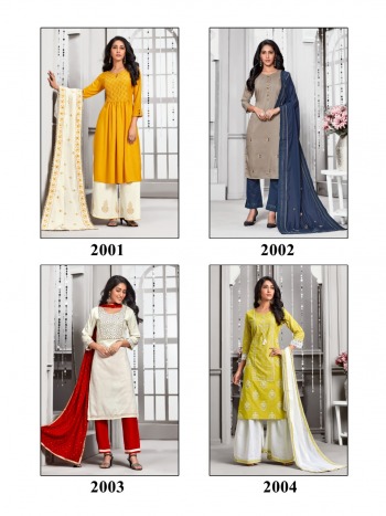 Kiana Crystal vol 2 Kurtis with Palazzo and Dupatta catalog