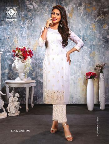 Kiana Lucknowi work kurtis with Pant Wholesale Price