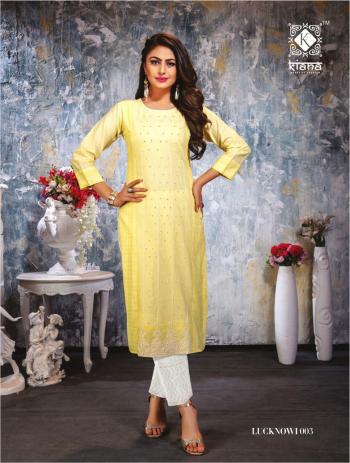 Kiana Lucknowi work kurtis with Pant Wholesale Price