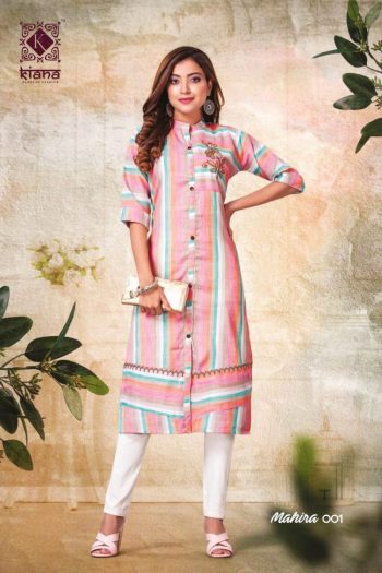 Kiana Mahira rayon Regular wear kurtis wholesaler