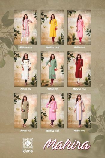 Kiana Mahira rayon Regular wear kurtis wholesaler