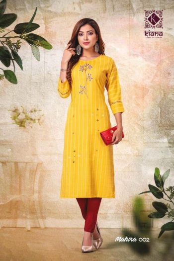 Kiana Mahira rayon Regular wear kurtis wholesaler