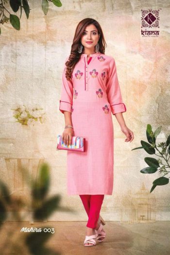 Kiana Mahira rayon Regular wear kurtis wholesaler