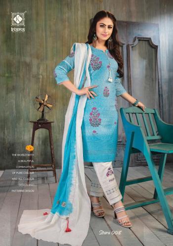 Kiana Sitara Chiffli work kurtis with Pant and Dupatta