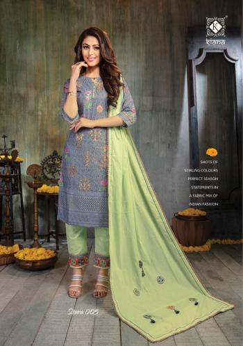 Kiana Sitara Chiffli work kurtis with Pant and Dupatta