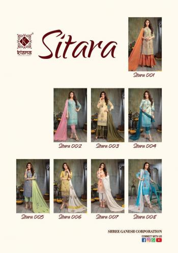 Kiana Sitara Chiffli work kurtis with Pant and Dupatta