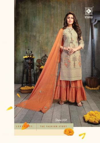 Kiana Sitara Chiffli work kurtis with Pant and Dupatta