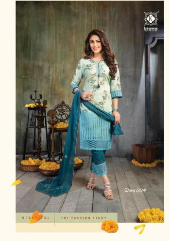 Kiana Sitara Chiffli work kurtis with Pant and Dupatta