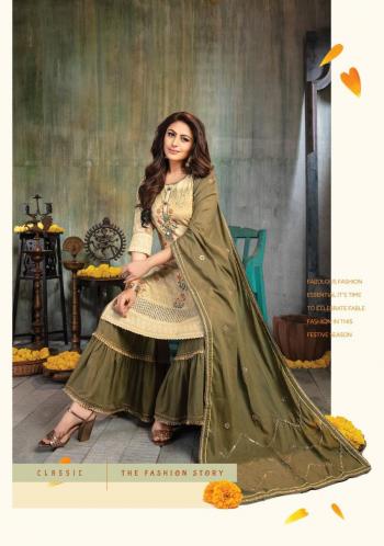 Kiana Sitara Chiffli work kurtis with Pant and Dupatta