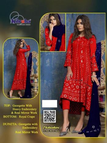 Kilruba Chikankari Georgette pakistani Suits catalog wholesaler