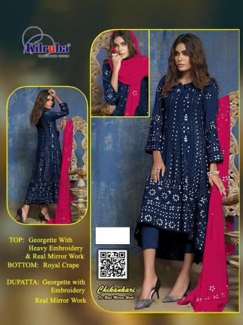 Kilruba Chikankari Georgette pakistani Suits catalog wholesaler