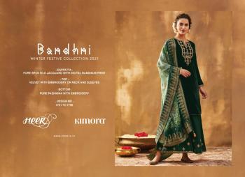 Kimora Heer Bandhani Silk jacquard Salwar Kameez wholesaler