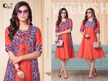 Kinti Aakruti vol 14 Rayon Casual wear kurtis wholesaler