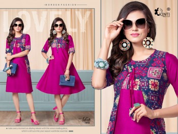 Kinti Aakruti vol 14 Rayon Casual wear kurtis wholesaler