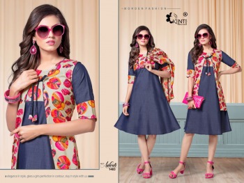 Kinti Aakruti vol 14 Rayon Casual wear kurtis wholesaler