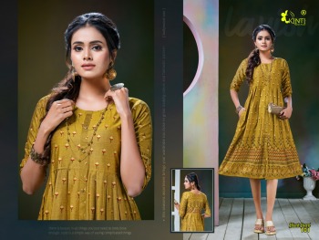 Kinti Black Pearl vol 1 Casual wear kurti kurtis wholesaler