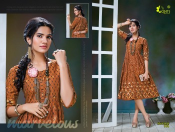 Kinti Black Pearl vol 1 Casual wear kurti kurtis wholesaler