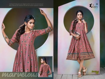 Kinti Black Pearl vol 1 Casual wear kurti kurtis wholesaler