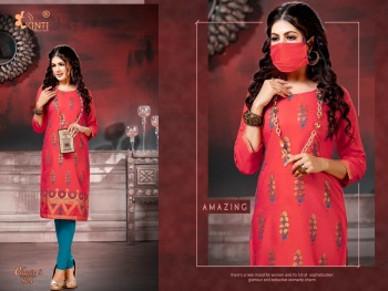 Kinti Classic vol 8 Rayon casual wear kurtis wholesaler