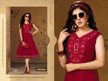 Kinti Elegance Rayon casual wear kurtis wholesaler