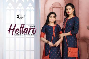 Kinti Hellaro vol 7 Kurtis with Skirt catalog