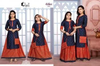 Kinti Hellaro vol 7 Kurtis with Skirt catalog