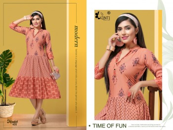 Kinti Masakali vol 4 Rayon casual wear kurtis wholesaler