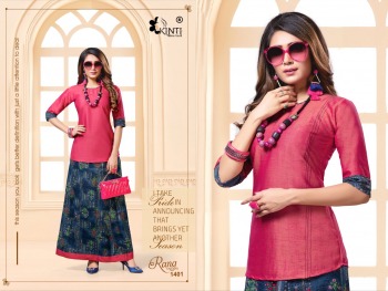 Kinti Rang tarang vol 14 Top with Skirt catalog wholesaler