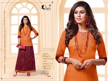 Kinti Rang tarang vol 14 Top with Skirt catalog wholesaler