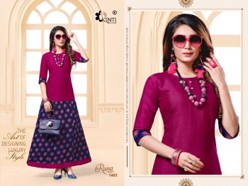 Kinti Rang tarang vol 14 Top with Skirt catalog wholesaler