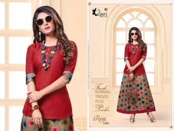 Kinti Rang tarang vol 14 Top with Skirt catalog wholesaler