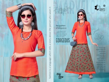 Kinti Rang tarang vol 16 Rayon Tops with Skirt catalog