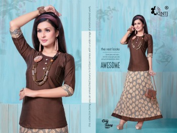 Kinti Rang tarang vol 16 Rayon Tops with Skirt catalog