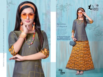 Kinti Rang tarang vol 16 Rayon Tops with Skirt catalog