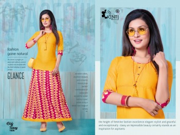 Kinti Rang tarang vol 16 Rayon Tops with Skirt catalog