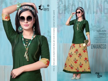 Kinti Rang tarang vol 16 Rayon Tops with Skirt catalog