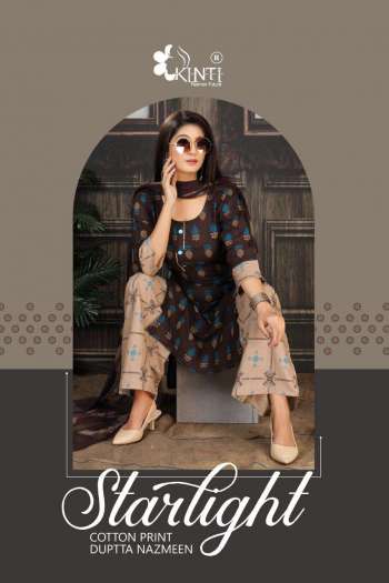 Kinti Starlight Cotton kurtis with Palazzo and Dupatta catalog