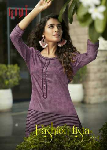 Kivi fashion Fiesta vol 4 Kurtis with Palazzo catalog wholesaler