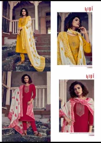 Kivi Purika Linen Silk Salwar Kameez wholesaler