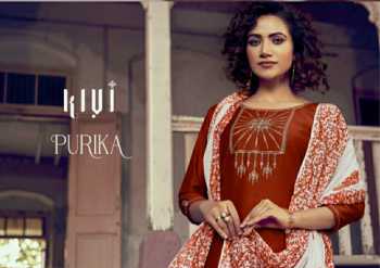 Kivi Purika Linen Silk Salwar Kameez wholesaler